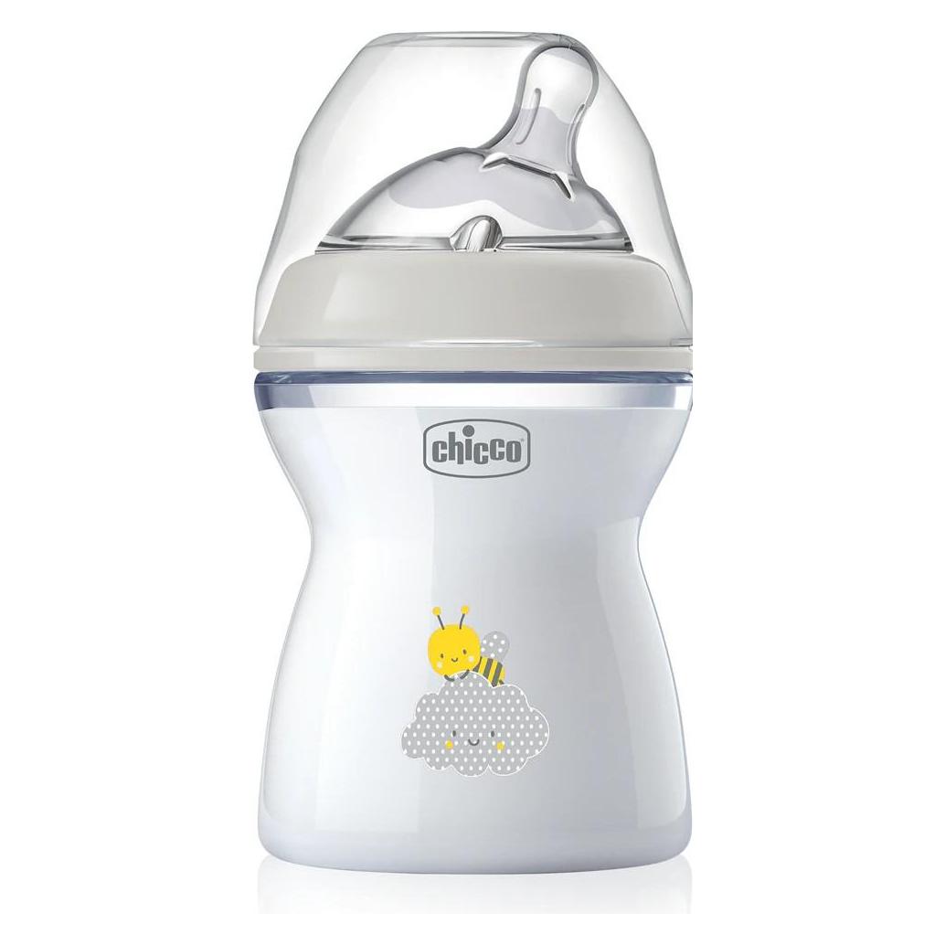 Chicco, Babyfles, Babyfles Natural Feeling Pp Teat Silicone Medium Flow Uni 2m+ (250 ml)