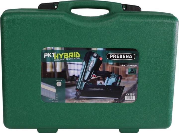 Produktbild Prebena PKT-8-PR100 Akku Hybrid Nagler 18 V 65 - 100 mm Solo + Koffer - ohne Akku, ohne Ladegerät