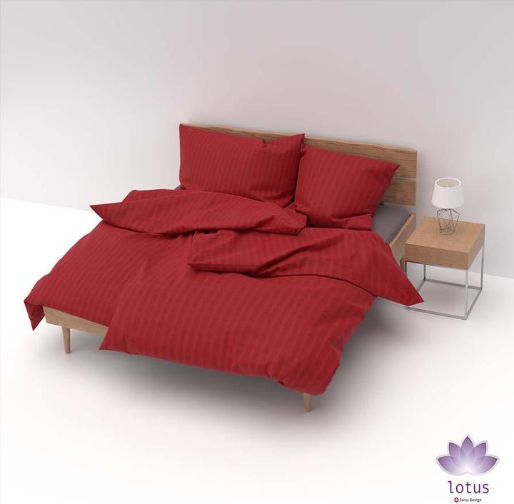 Immagine prodotto Lotus Bettwaren Biancheria da letto in raso Seersucker uni (Copripiumino, 160 x 240 cm)