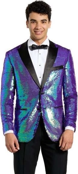Actual product image OppoSuits Dinner jacket - Sapphire Sequins (58)