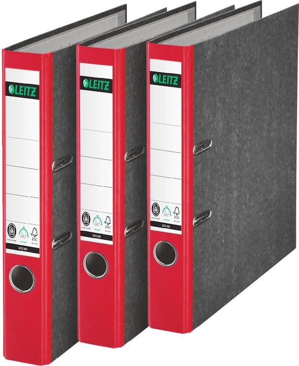 Produktbild Leitz STANDARD-ORDNER A4 52MM Mit Schlitzen, für Format DIN A4, Pappe (RC), Rckenbreite 52mm. (A4, 52 mm, 1 Stück)