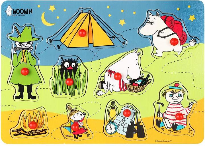 Immagine prodotto Moomin - Peg Puzzle Camping (35507003) (9 pezzi)