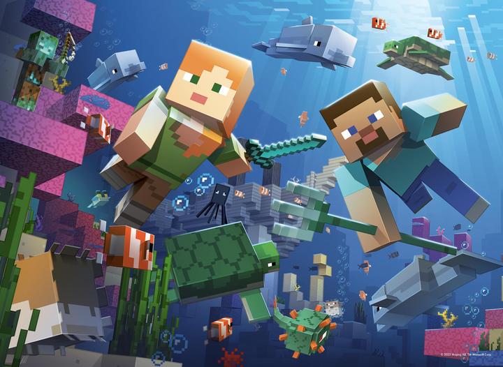 Produktbild Ravensburger Minecraft-Puzzle 4x100pzs (100 Teile)