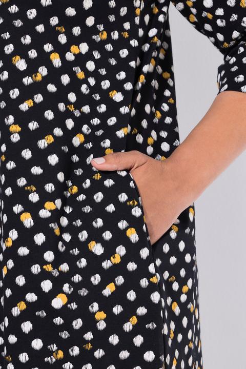 Immagine prodotto Ulla Popken Longshirt, Punkte, A-Linie, Rundhals, 3/4-Arm (50, 52)