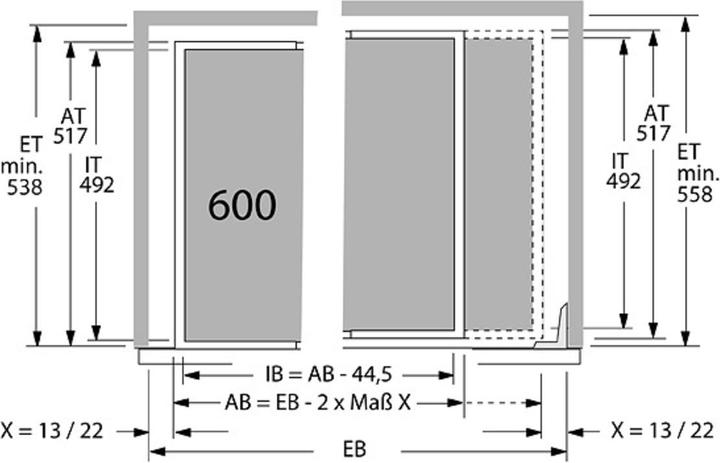 Productafbeelding Hettich Traploos in de breedte verstelbare hangmappenframes voor kastwanden (1 Pcs.)