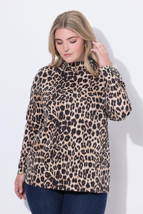 Immagine prodotto Miamoda T-shirt dal taglio comodo con leopardi e collo alto (48)