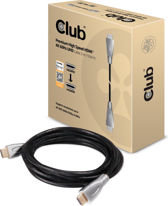 Actual product image Club 3D HDMI (Typ A) – HDMI (Typ A) (3 m, HDMI)