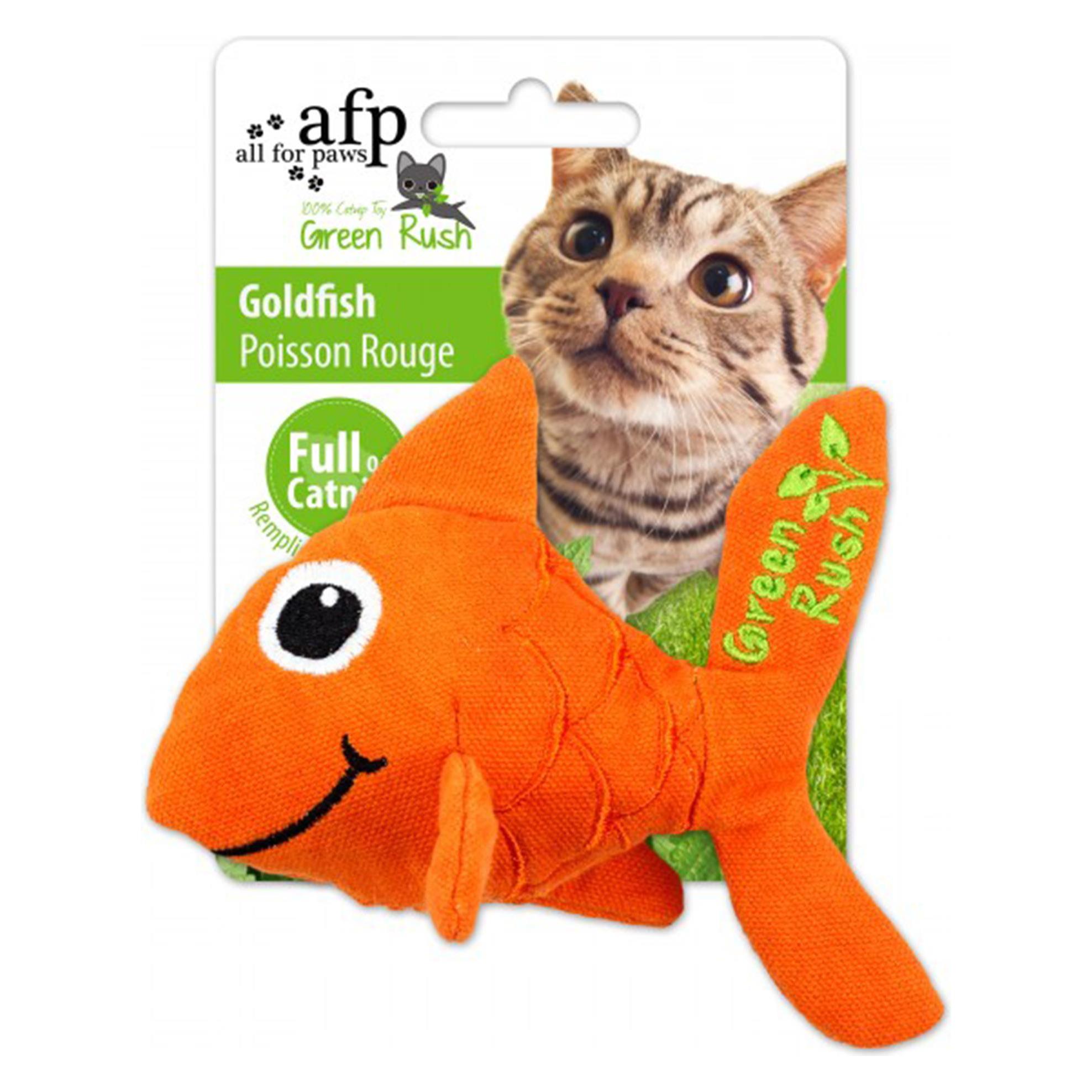 All For Paws Afp CatNip Green Rush Goudvis Kattenspeeltje (Speelgoed Met Kattenkruid), Kattenspeelgoed