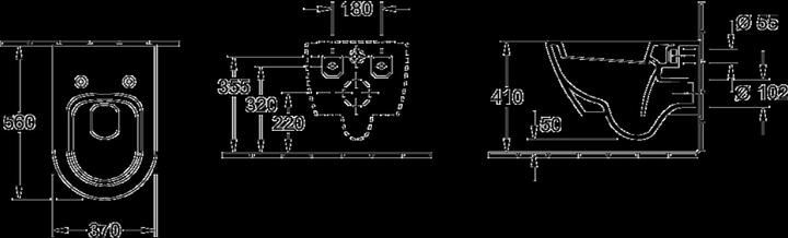 Immagine prodotto Villeroy & Boch WC a basso profilo Subway 2.0 bianco sospeso 56001001