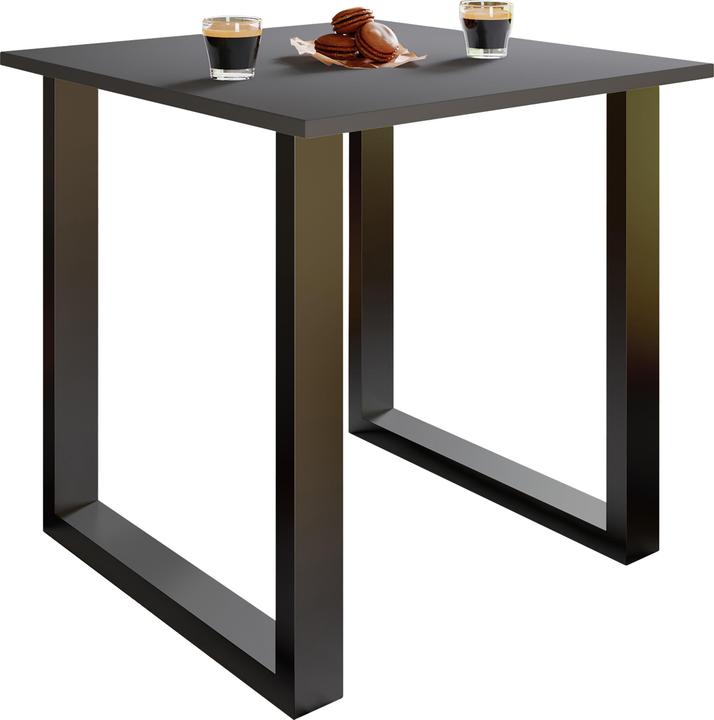 Produktbild Ebuy24 Esstisch XonaU schwarz (80 x 50 x 76 cm)