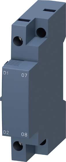 Immagine prodotto Siemens Sgancio di sottotensione, AC24V, 50 Hz/60 Hz, con contatto ausiliario principale 2S 3RV29221CB0