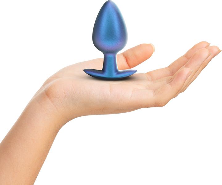 Produktbild Ouch! Glatter Silikon Anal Plug - Gross - 3,5 / 8,9 cm - Metallic Blau