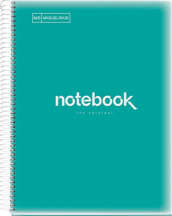 Miquelrius Notizbuch 5 A4 120 SQU 90G PP EMOTIONS TURQ (A4, Dotted)