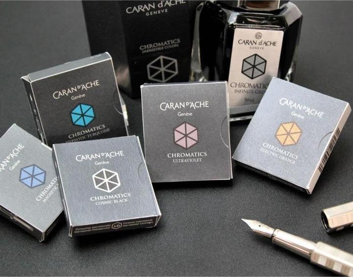 Produktbild Caran d'Ache Chromatics Tintenpatronen (Schwarz, 6 Stk.)