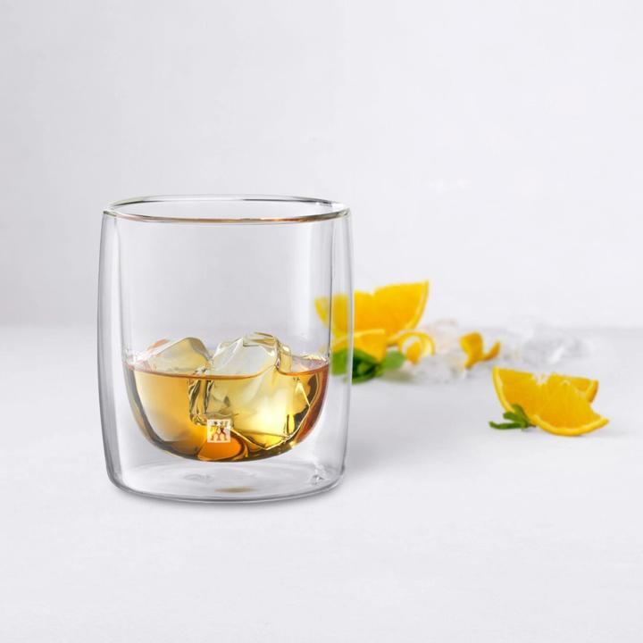 Actual product image Zwilling Sorrento "Bar" whisky glasses double walled, set of 2, 266 ml (2.66 dl, 2 x, Whisky glass)