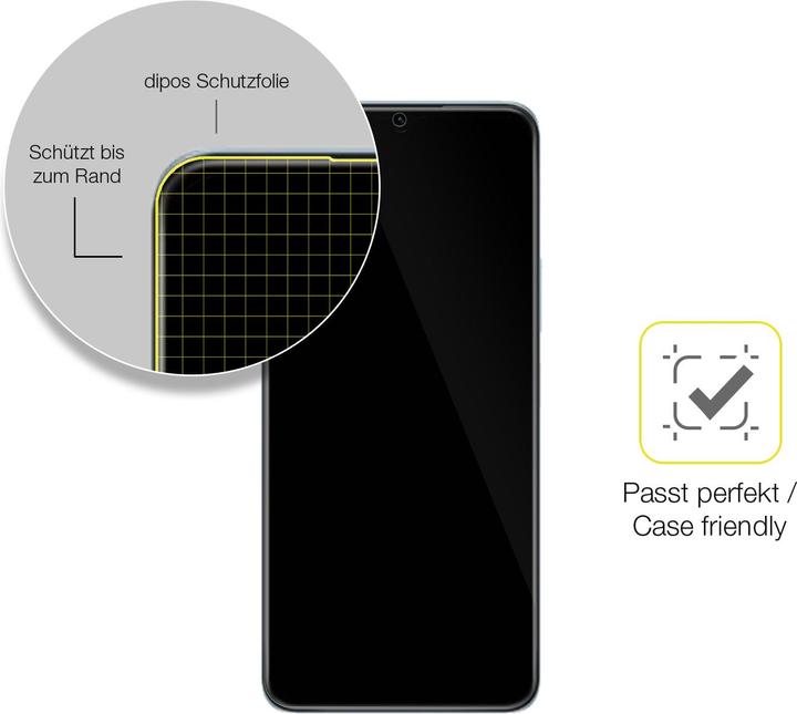Actual product image Dipos Screen Protector Full-Cover 3D (2 Piece, Vivo Y55s 5G)