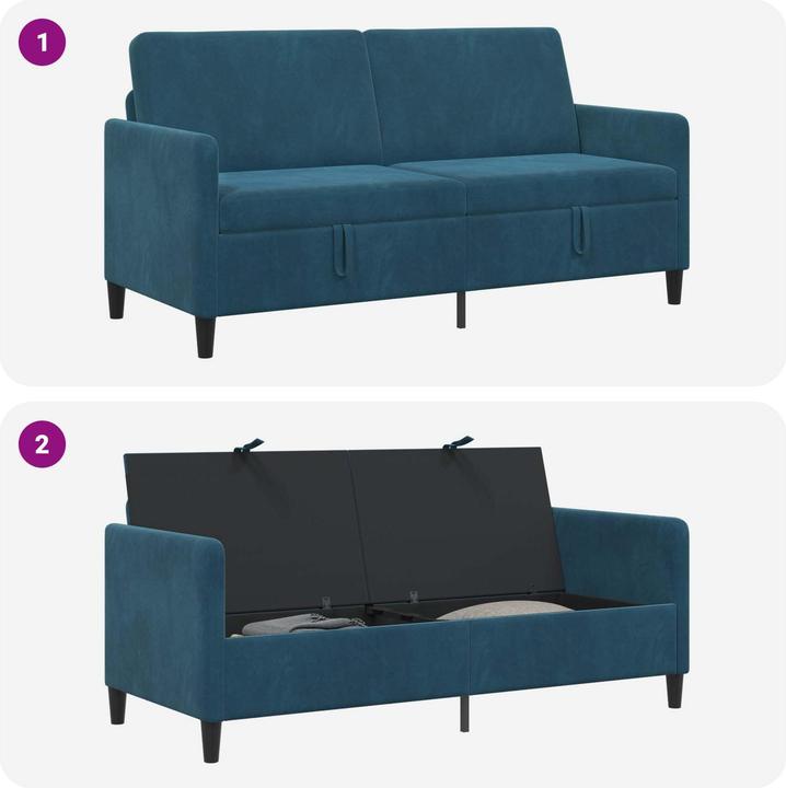 Produktbild vidaXL Sofa mit Stauraum (3-Sitzer)