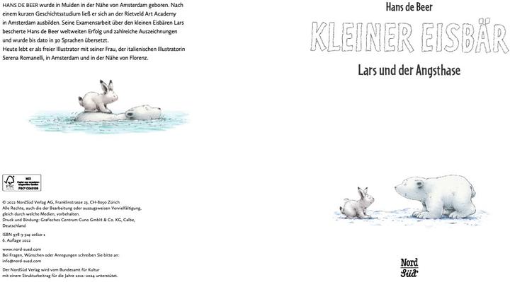 Image du produit Kleiner Eisbär - Lars und der Angsthase (Allemand, Hans de Beer, 2022)