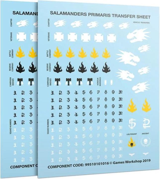 Image du produit Games Workshop Warhammer 40k - Améliorations et transferts de Salamanders Primaris