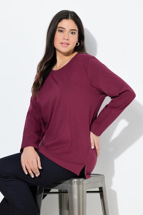 Image du produit Ulla Popken T-shirt décontracté à col rond et manches longues (58)