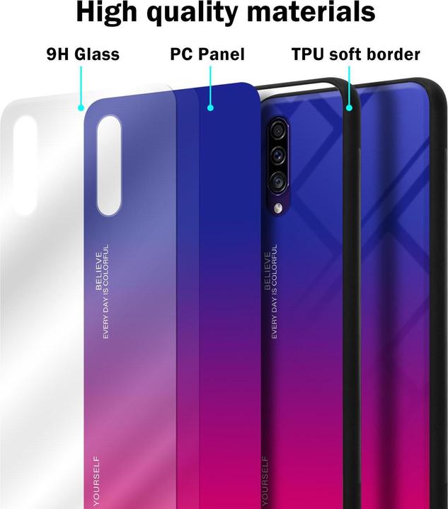 Immagine prodotto Cadorabo Copertura in vetro TPU 2 colori (Samsung Galaxy A30s, Samsung Galaxy A50s)