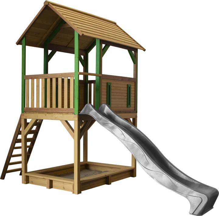 Immagine prodotto Axi Pumba Play Tower Marrone/Verde - Scivolo Grigio