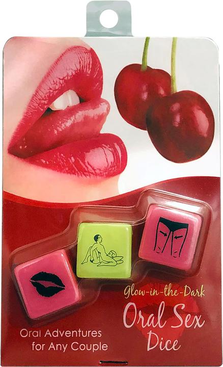 Productafbeelding Kheper Games Glow-in-the-Dark orale seks dobbelstenen (Dobbelspelletjes, Duits, Frans, Engels)