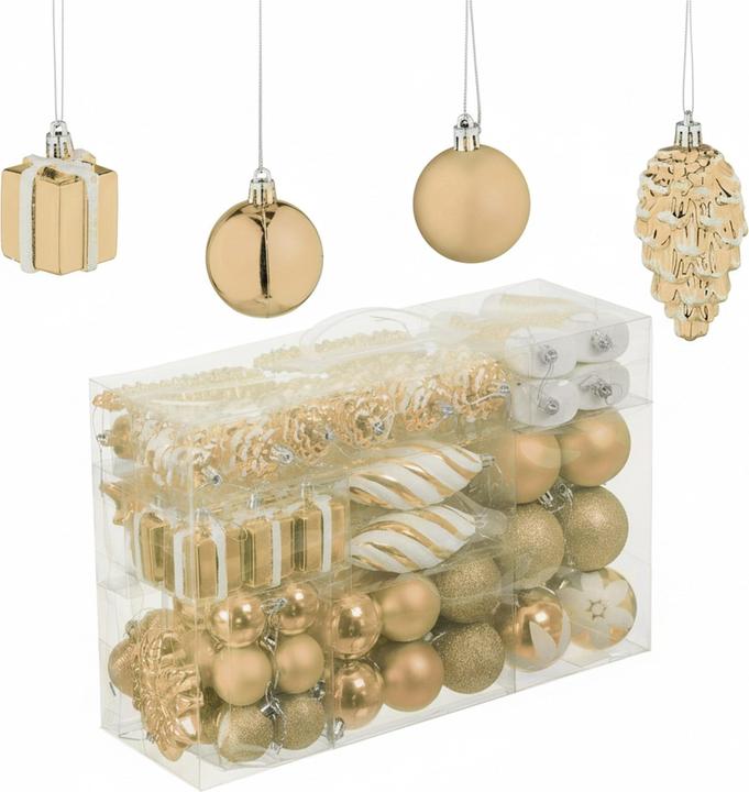 Produktbild Relaxdays 72-tlg. Weihnachtskugeln-Set (72x)