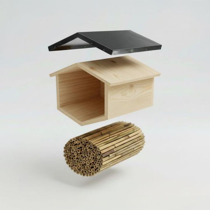 Actual product image Relaxdays beehouse (Wild bees)