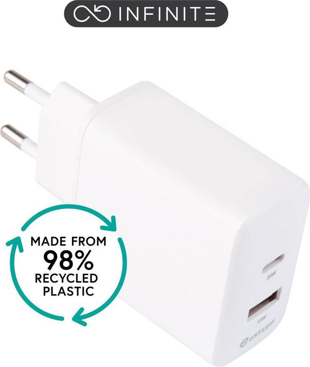 Immagine prodotto eSTUFF Caricatore USB INFINITE UE USB-C (20 W, 1 porzione)
