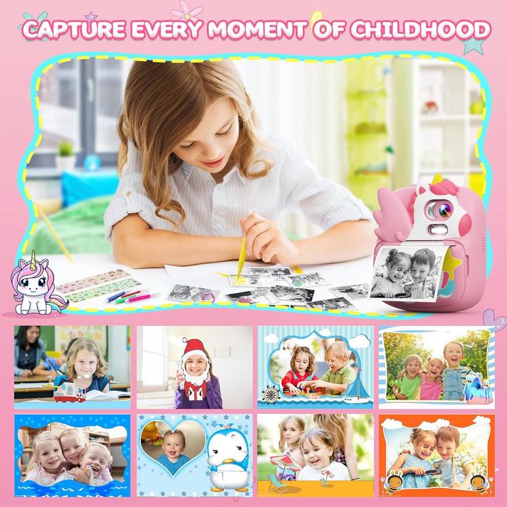 Image du produit Camclid Kinder-Sofortbildkamera mit Druckfunktion