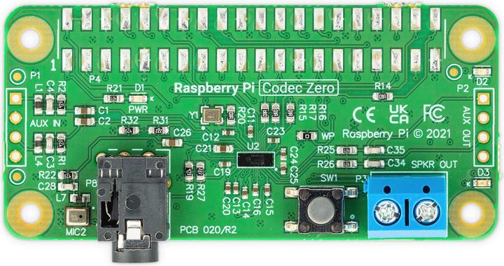Actual product image Raspberry Pi Zero IQaudio Codec