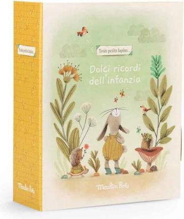 Moulin Roty Coffret cadeau de naissance Trois Petits Lapins(Italien)