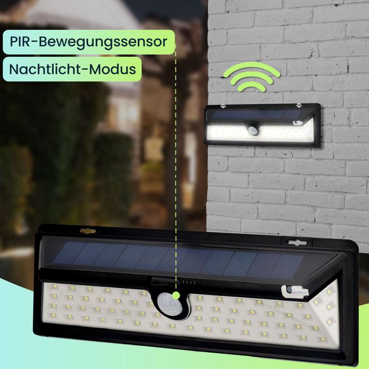 Actual product image Casativo Wall light, with solar panel, with motion sensor, 800 lumens, 13.2 watts (800 lm, IP44)