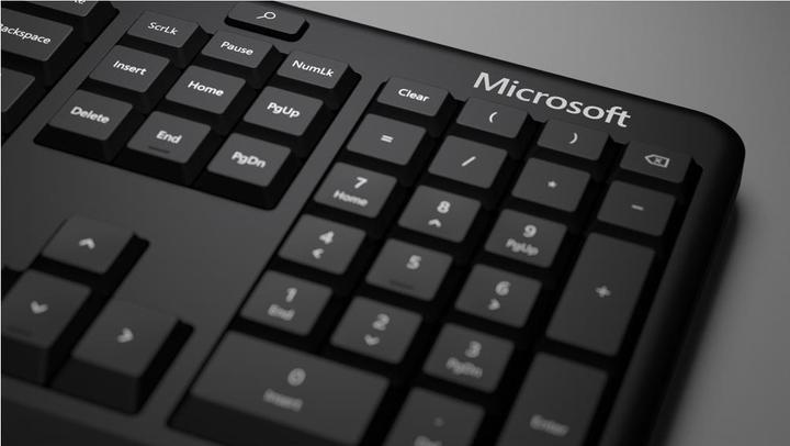 Actual product image Microsoft Ergonomic Keyboard USB QWERTY US International Black (Eng. Int., Cable)