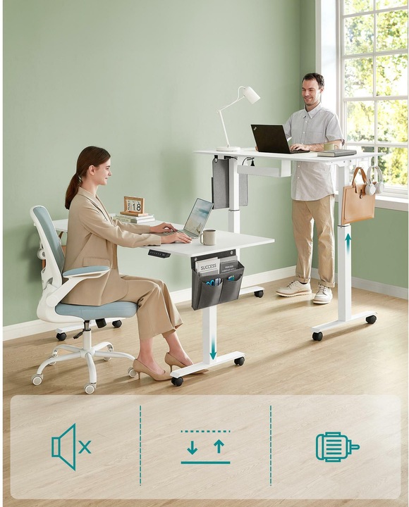 Actual product image Songmics Table frame with top 120 x 60 cm, height-adjustable (120 x 60 x 120 cm)