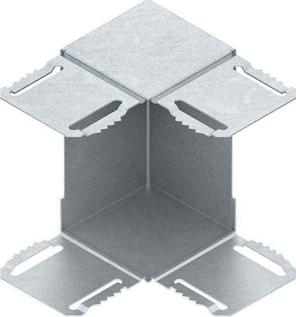 Actual product image Niedax NIE GKIE 110T80 R GK inner corner insert 90Â°, 110x80 mm RAL 9010, pure white (11 cm)