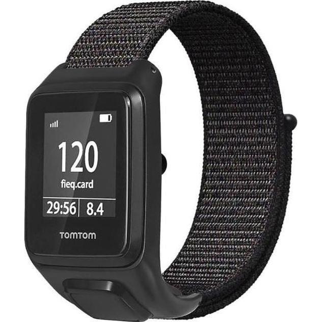 Strap-it Nylonarmband (Nylon), Uhrenarmband, Schwarz