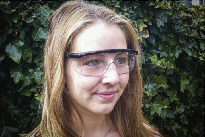 Actual product image BGS Safety Glasses with Adjustable Temples transparent