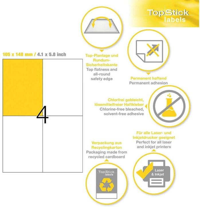 Produktbild TopStick HERMA Etiketten Universal