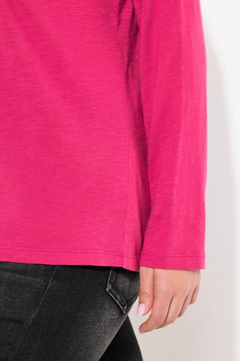 Immagine prodotto Ulla Popken Maglia con abbottonatura glitter, scollo a V e maniche lunghe (42, 44)