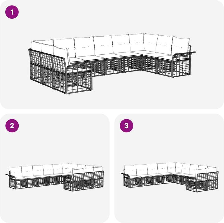 Produktbild vidaXL Outdoor-Sofagarnitur