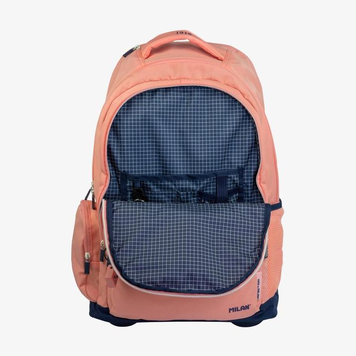 Actual product image Wheeled Backpack with Six Zippers (25 l)