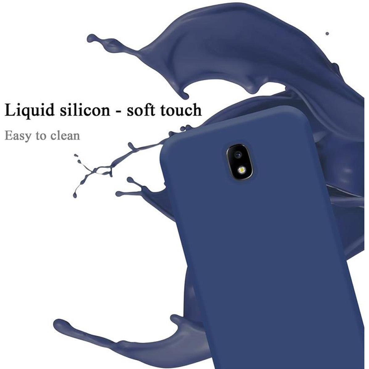 Thumbnail - Cadorabo TPU Liquid Silicone Case Cover (Samsung Galaxy J7 2017), Smartphone Hülle, Blau