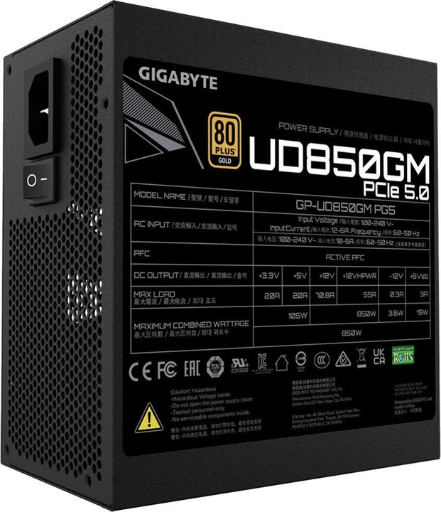 Produktbild Gigabyte UD850GM PG5 (850 W)