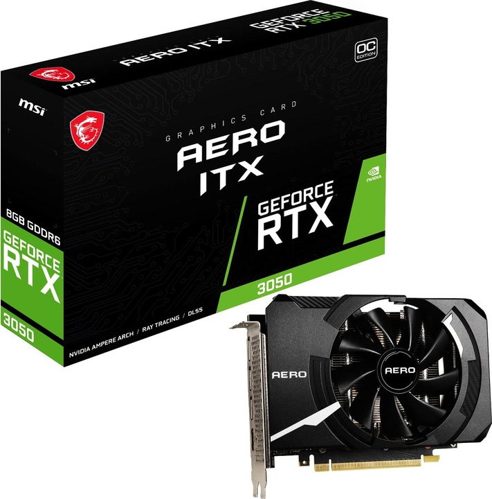 Produktbild MSI RTX3050 AERO ITX OC GDDR6 (8 GB)