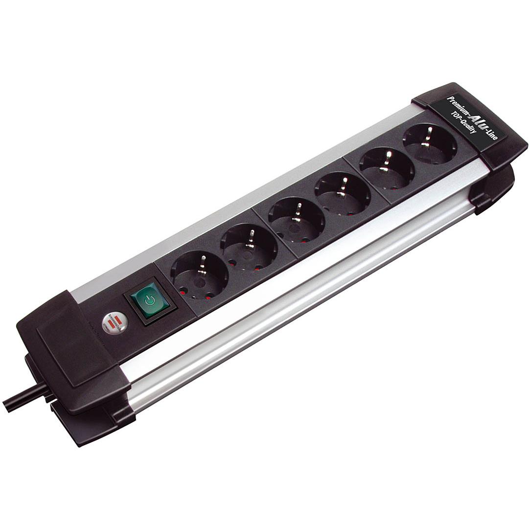 Brennenstuhl, Steckdosenleiste, Premium-Alu-Line (6 x, 3 m)