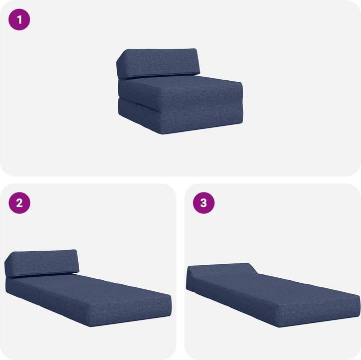 Actual product image vidaXL Klappbares Sofa