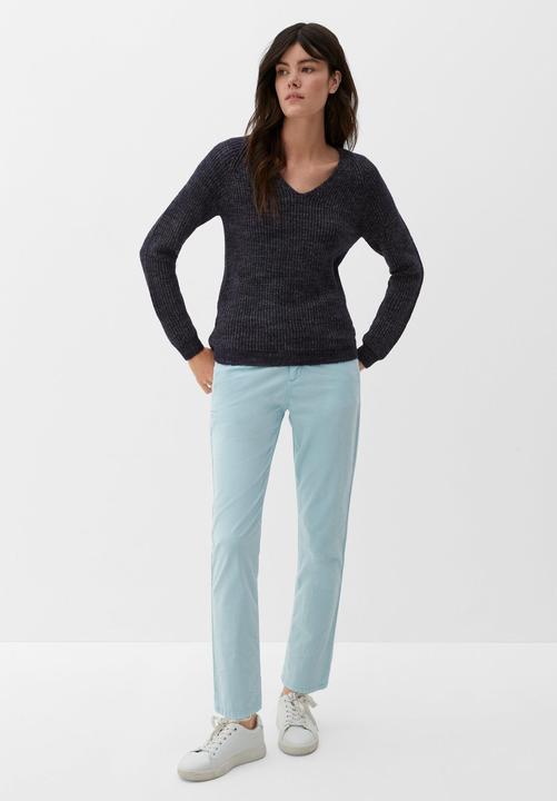 Produktbild s.Oliver Strickpullover Strickpullover mit V-Ausschnitt (40)