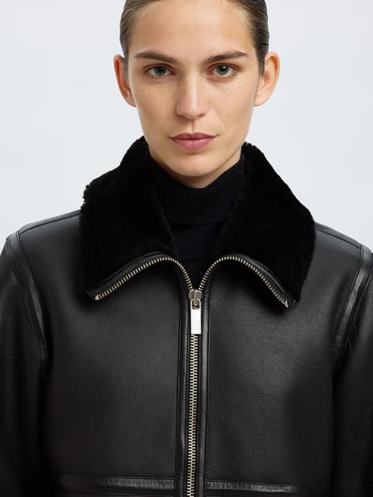 Actual product image Selected Femme Lammfell Lederjacke (40)